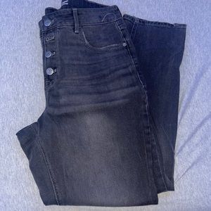 Old navy jeans power straight high rise size 12 with slim pockets